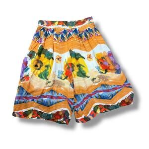 Casual Corner Women's Vintage Artsy Patterned Flowy Shorts